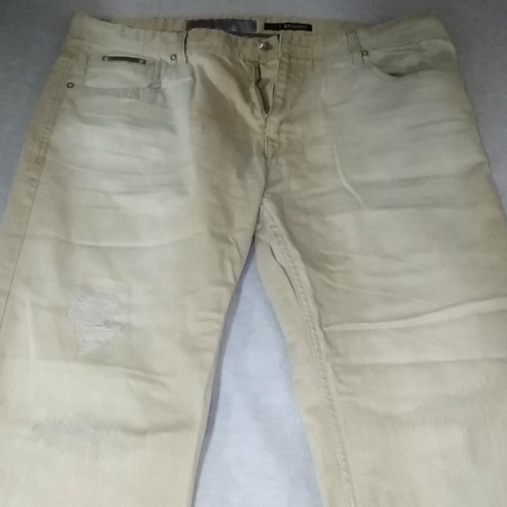 Vintage distressed denim